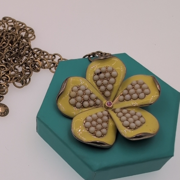 J. Crew Gold and Yellow Floral Necklace - Picture 3 of 6